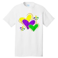 Mardi Gras Hearts Cute Outfit Tall T-Shirt