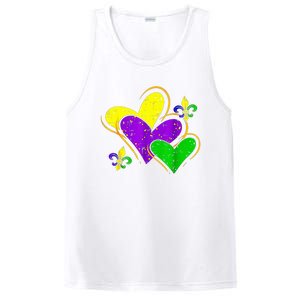 Mardi Gras Hearts Cute Outfit PosiCharge Competitor Tank