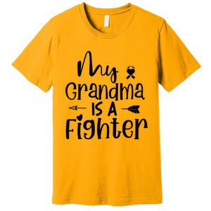 My Grandma Is A Fighter Breast Cancer Awareness Premium T-Shirt