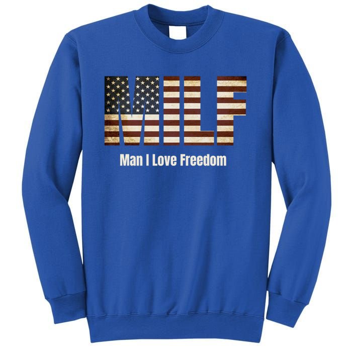 Milf Gift I Love Freedom Gift Usa Gift Sweatshirt