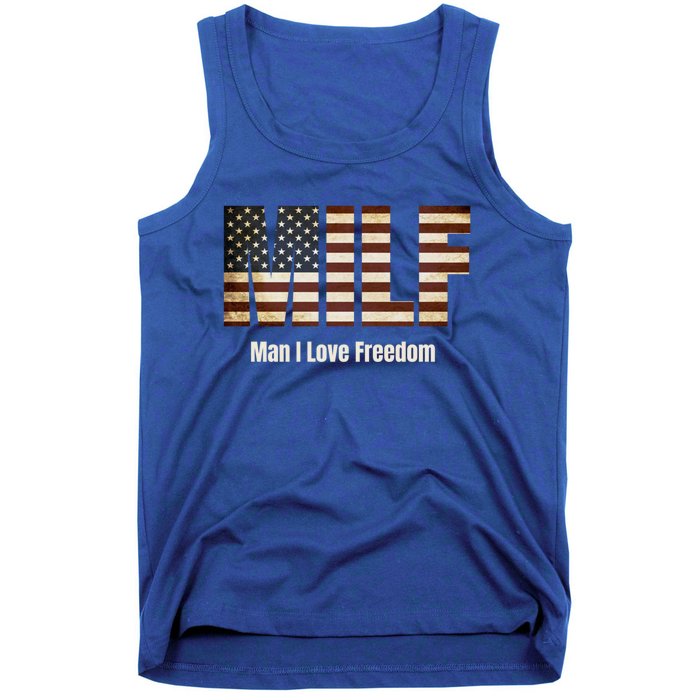 Milf Gift I Love Freedom Gift Usa Gift Tank Top