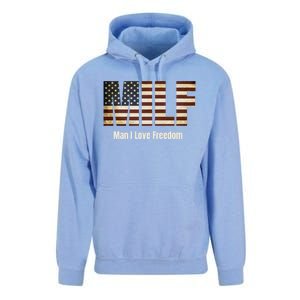 Milf Gift I Love Freedom Gift Usa Gift Unisex Surf Hoodie