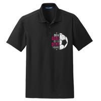 My Goal Is To Deny Yours Soccer Goalie Distressed Tee Dry Zone Grid Polo