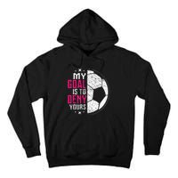 My Goal Is To Deny Yours Soccer Goalie Distressed Tee Tall Hoodie