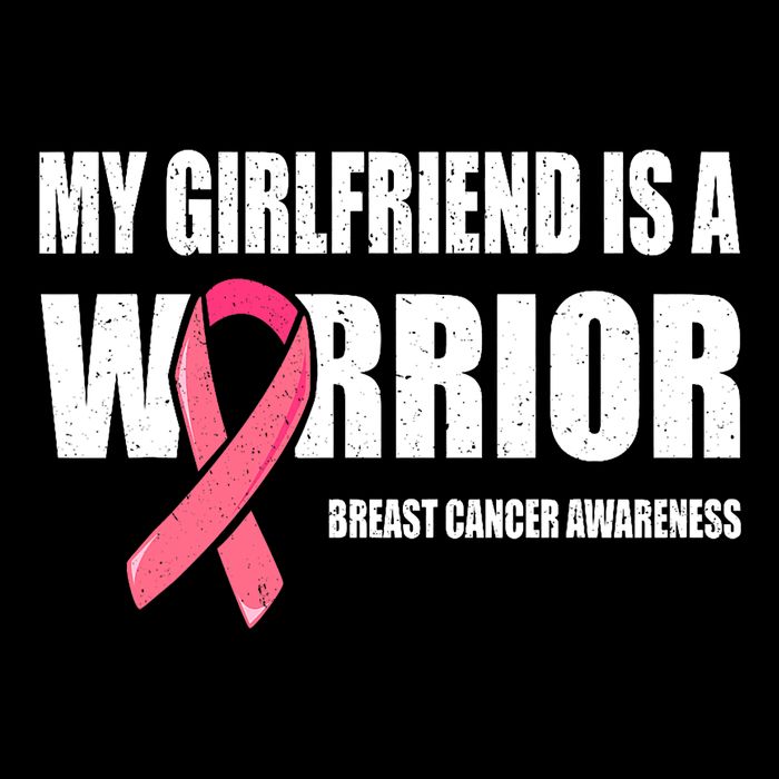 My Girlfriend Is A Warrior Breast Cancer Warrior 16 in Basic Backpack