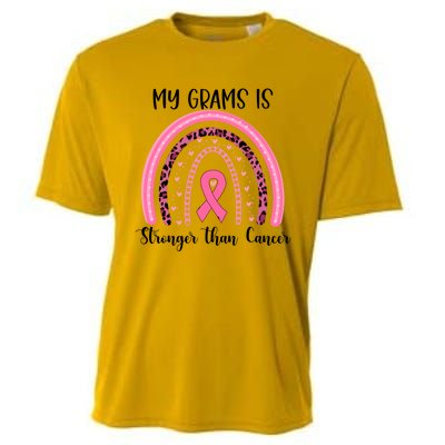 My Grams Is Stronger Than Cancer Breast Cancer Awareness Gift Cooling Performance Crew T-Shirt