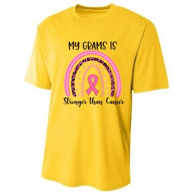 My Grams Is Stronger Than Cancer Breast Cancer Awareness Gift Performance Sprint T-Shirt