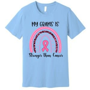 My Grams Is Stronger Than Cancer Breast Cancer Awareness Gift Premium T-Shirt