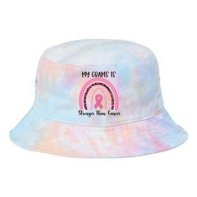 My Grams Is Stronger Than Cancer Breast Cancer Awareness Gift Tie Dye Newport Bucket Hat