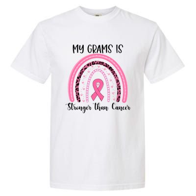 My Grams Is Stronger Than Cancer Breast Cancer Awareness Gift Garment-Dyed Heavyweight T-Shirt