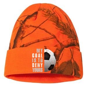 My Goal Is To Deny Yours Soccer Goalie Hoodie Christmas Gift Kati Licensed 12" Camo Beanie