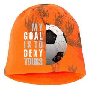 My Goal Is To Deny Yours Soccer Goalie Hoodie Christmas Gift Kati - Camo Knit Beanie