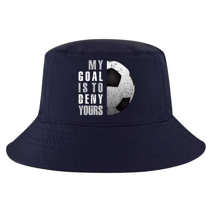 My Goal Is To Deny Yours Soccer Goalie Hoodie Christmas Gift Cool Comfort Performance Bucket Hat