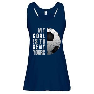 My Goal Is To Deny Yours Soccer Goalie Hoodie Christmas Gift Ladies Essential Flowy Tank