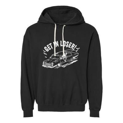 Murderapparel Get In Loser Death Garment-Dyed Fleece Hoodie