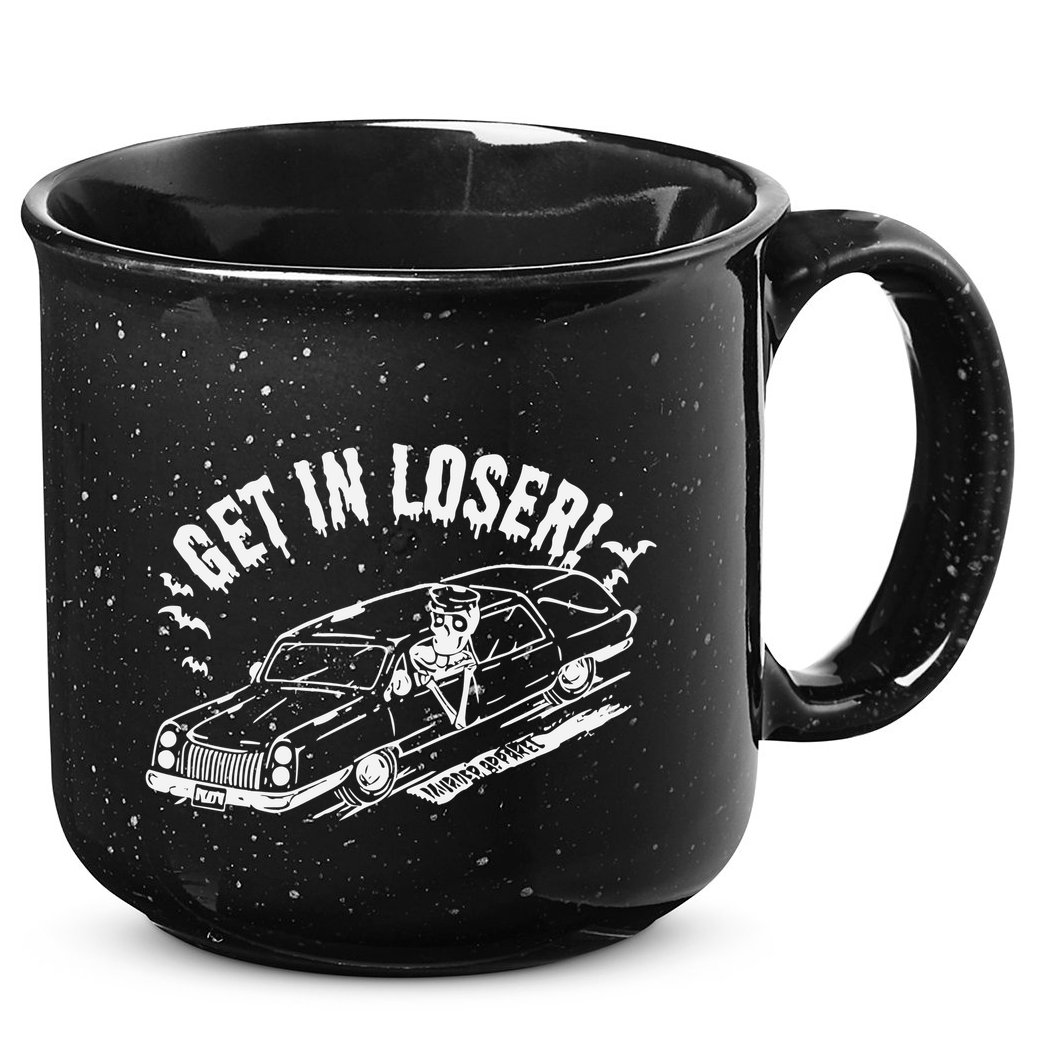 Murderapparel Get In Loser Death 15oz Campfire Ceramic Mug
