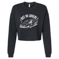 Murderapparel Get In Loser Death Cropped Pullover Crew