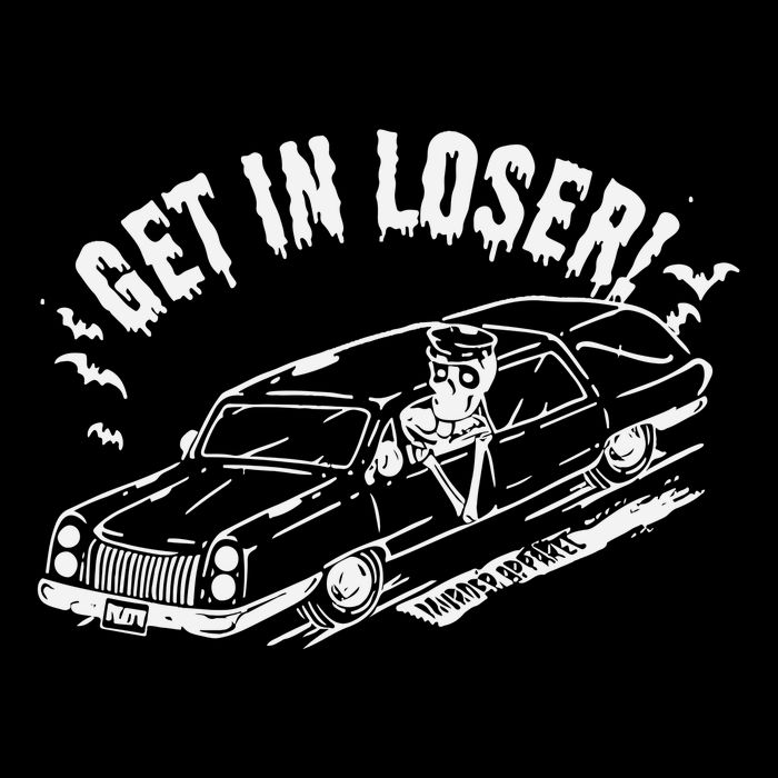 Murderapparel Get In Loser Death Cropped Pullover Crew