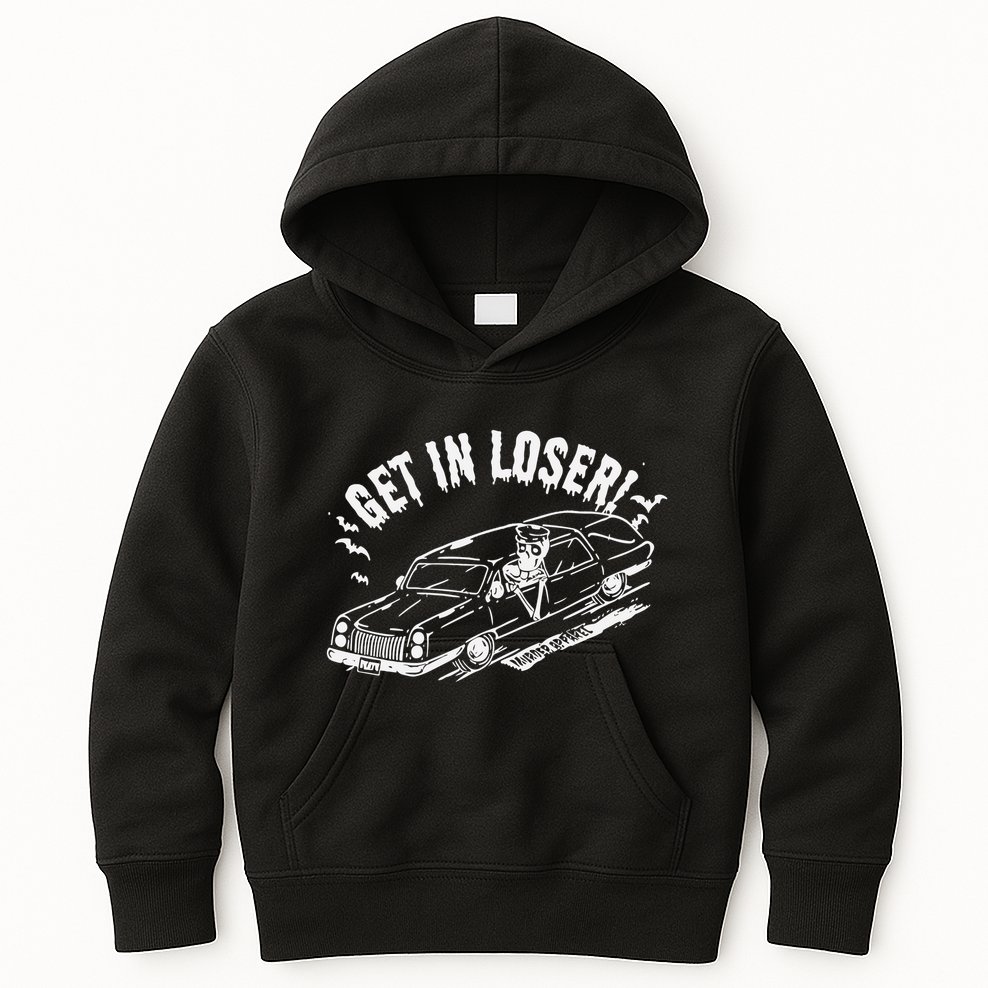 Murderapparel Get In Loser Death Kids Hoodie
