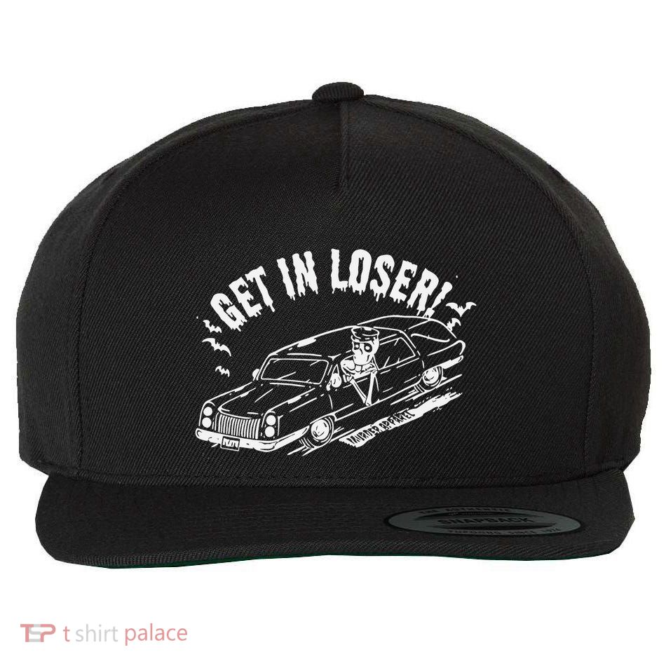 Murderapparel Get In Loser Death Wool Snapback Cap