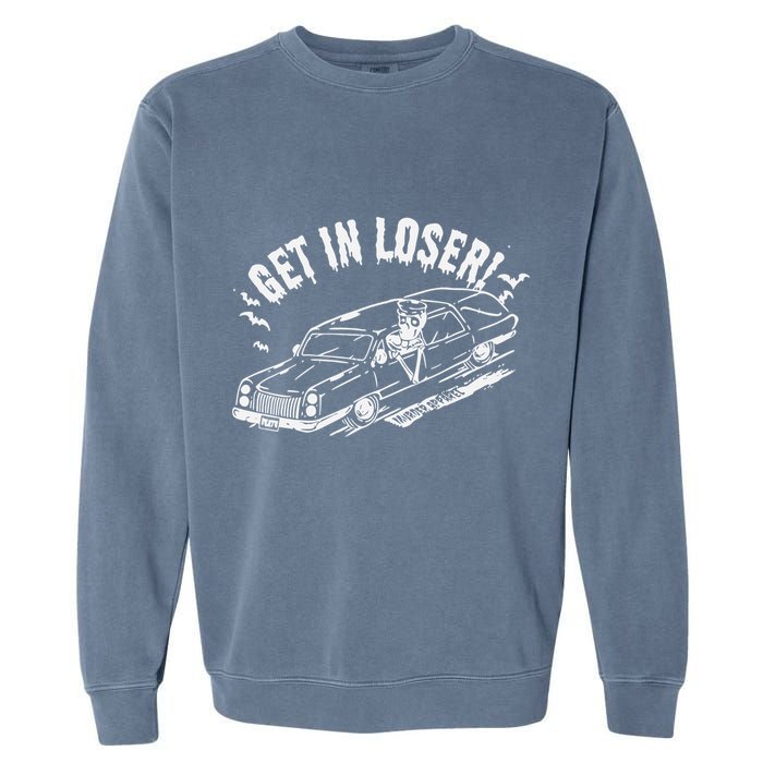 Murderapparel Get In Loser Death Garment-Dyed Sweatshirt