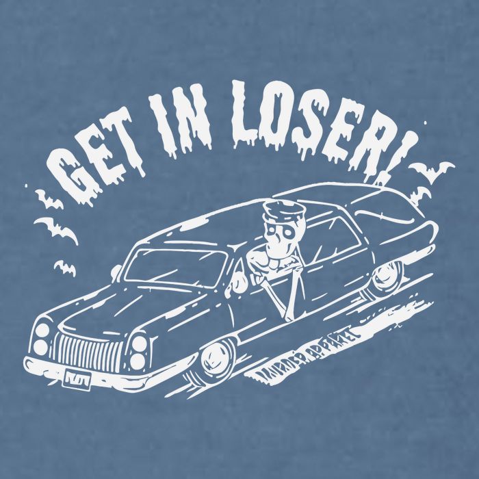 Murderapparel Get In Loser Death Garment-Dyed Sweatshirt