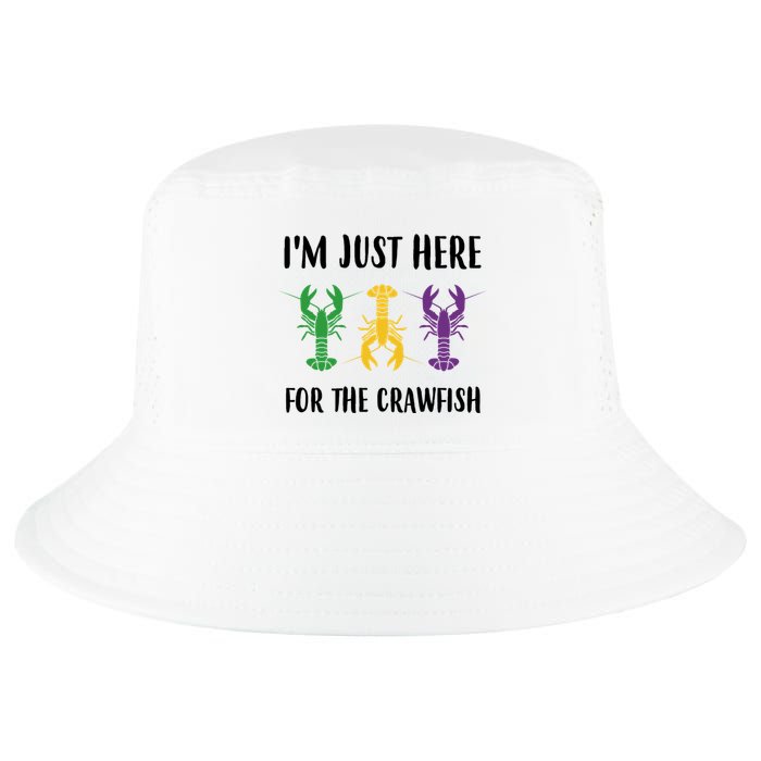 Mardi Gras Im Just Here For The Crawfish Cool Comfort Performance Bucket Hat