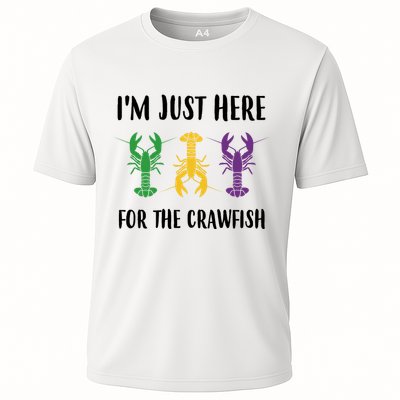 Mardi Gras Im Just Here For The Crawfish Performance Shirt