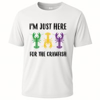 Mardi Gras Im Just Here For The Crawfish Cooling Performance Crew T-Shirt