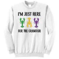 Mardi Gras Im Just Here For The Crawfish Sweatshirt