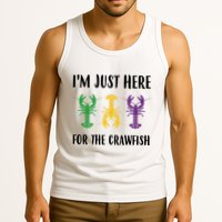 Mardi Gras Im Just Here For The Crawfish Tank Top