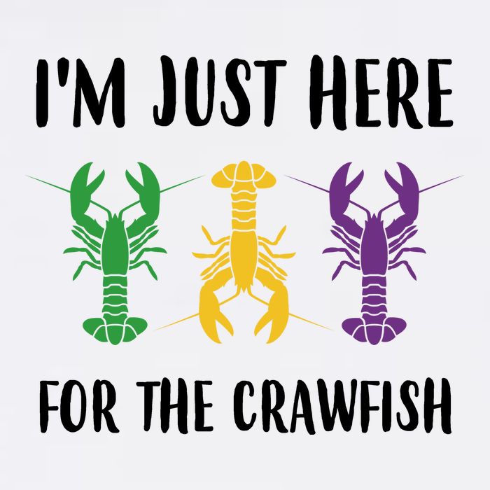 Mardi Gras Im Just Here For The Crawfish Short Acrylic Beanie