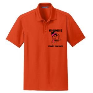 My Granny Is Stronger Than Cancer Breast Cancer Great Gift Dry Zone Grid Polo