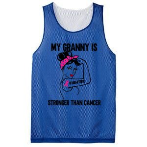 My Granny Is Stronger Than Cancer Breast Cancer Great Gift Mesh Reversible Basketball Jersey Tank