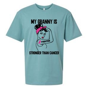 My Granny Is Stronger Than Cancer Breast Cancer Great Gift Sueded Cloud Jersey T-Shirt