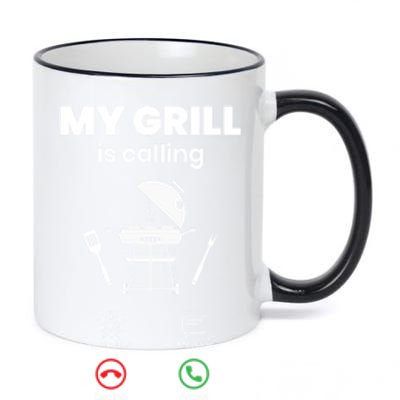 My Grill Is Calling And I Must Go Grill Master Grilling Bbq Gift 11oz Black Color Changing Mug