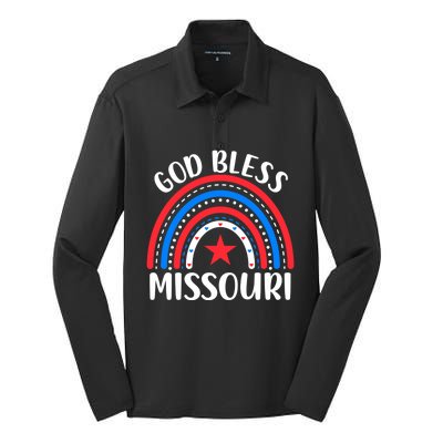 Missouri Gift I Love Missouri Usa Gift Silk Touch Performance Long Sleeve Polo