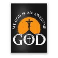 My God Is An Awesome God Prayer Christian Religious Bible Poster