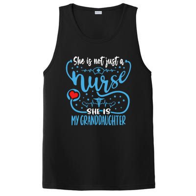 My Granddaughter Is A Nurse Proud Nurses Grandparent Rn Lpn Gift PosiCharge Competitor Tank