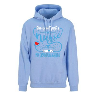 My Granddaughter Is A Nurse Proud Nurses Grandparent Rn Lpn Gift Unisex Surf Hoodie