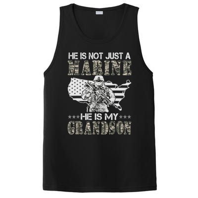 My Grandson Is A Marine Proud Gift Grandma Proud Grandpa Gift PosiCharge Competitor Tank