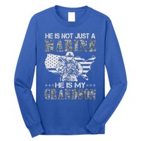 My Grandson Is A Marine Proud Gift Grandma Proud Grandpa Gift Long Sleeve Shirt