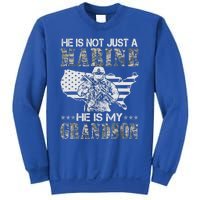 My Grandson Is A Marine Proud Gift Grandma Proud Grandpa Gift Sweatshirt