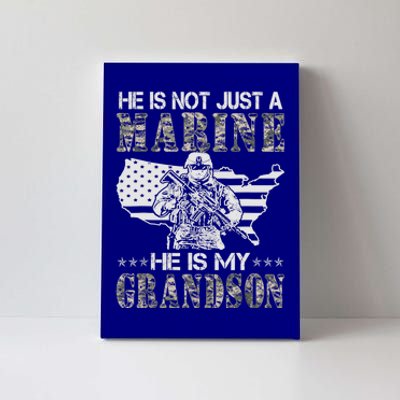 My Grandson Is A Marine Proud Gift Grandma Proud Grandpa Gift Canvas