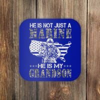 My Grandson Is A Marine Proud Gift Grandma Proud Grandpa Gift Coaster