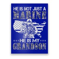 My Grandson Is A Marine Proud Gift Grandma Proud Grandpa Gift Poster