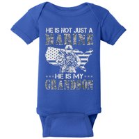 My Grandson Is A Marine Proud Gift Grandma Proud Grandpa Gift Baby Bodysuit