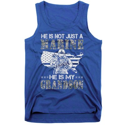 My Grandson Is A Marine Proud Gift Grandma Proud Grandpa Gift Tank Top