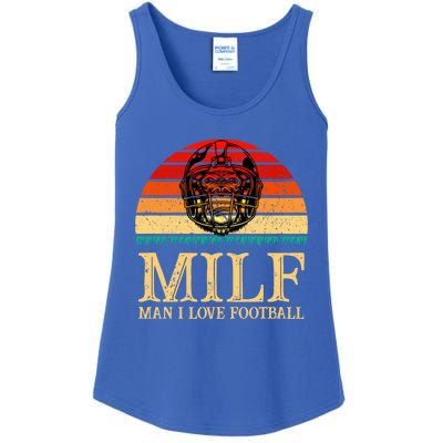 Milfmeaningful Gift I Love Football Funny Football Lover Great Gift Ladies Essential Tank