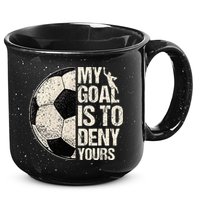 My Goal Is To Deny Yours Soccer Goalie Distressed Goalkeeper 15oz Campfire Ceramic Mug
